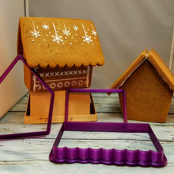 Gingerbread House Cookie Cutter and Fondant Cutter and Clay Cutter