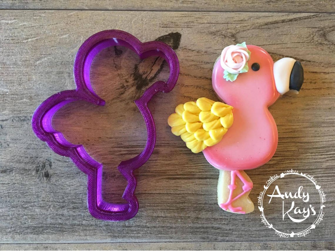 Andy Kay's Flamingo Cookie Cutter and Fondant Cutter and Etsy