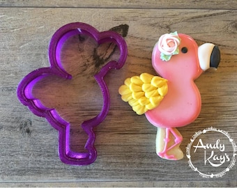 Andy Kay's Flamingo Cookie Cutter and Fondant Cutter and Clay Cutter