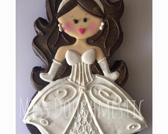 Miss Doughmestic Girl #10 BRIDE or Mermaid Cookie Cutter or Fondant Cutter and Clay Cutter