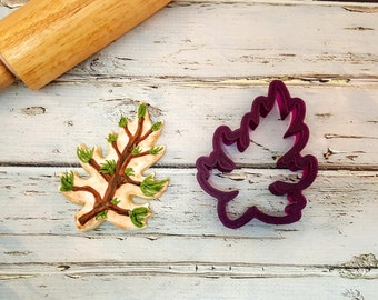 Fall Autumn Oak Leaf Cookie Cutter and Fondant Cutter and Clay Cutter