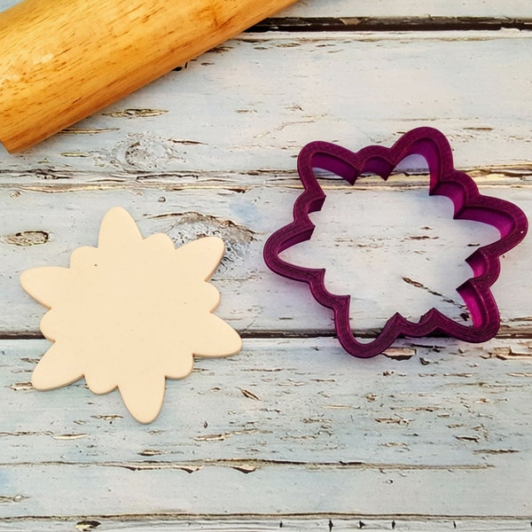 Snowflake #1 Cookie Cutter or Fondant Cutter and Clay Cutter