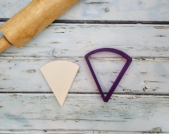 Pie Slice or Watermelon Slice or Pizza Slice Cookie Cutter or Fondant Cutter and Clay Cutter