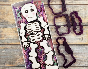 Build a Skeleton Cookie Cutter Set and Fondant Cutter and Clay Cutter