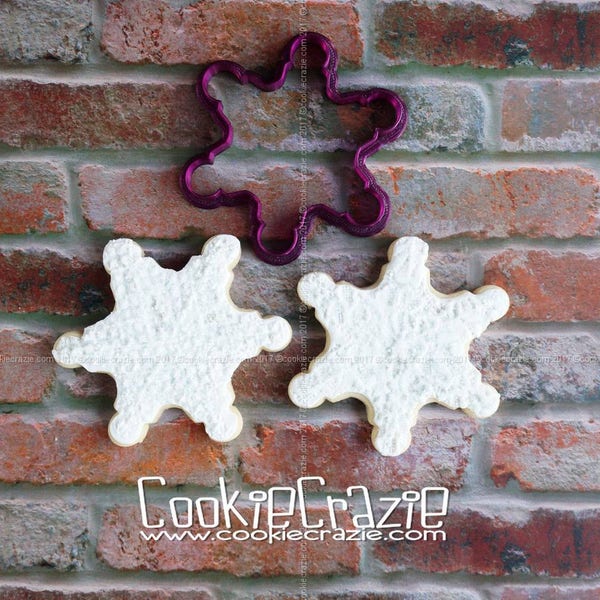 Snowflake #2 Cookie Cutter or Fondant Cutter and Clay Cutter