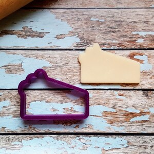 Pie #2 or Cake Slice Cookie Cutter or Fondant Cutter and Clay Cutter