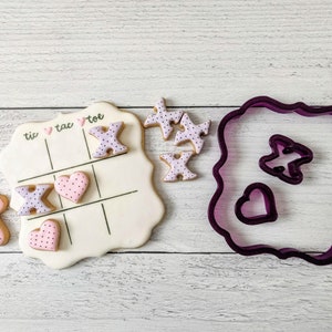 Tic Tac Toe Board Cookie Cutter and Fondant Cutter and Clay Cutter