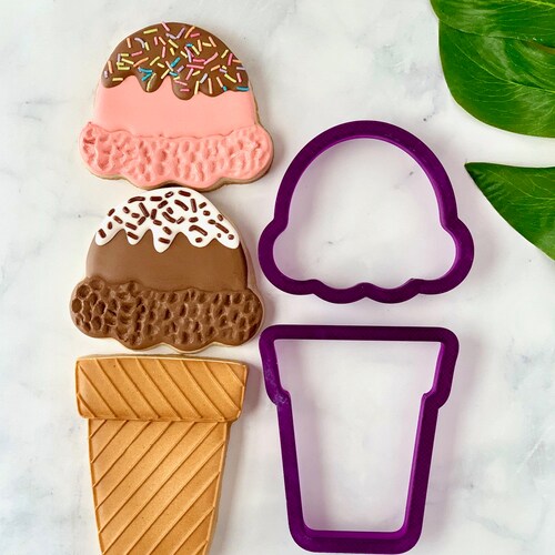 Build an Ice Cream Cone Cookie Cutter or Fondant Cutter and Etsy