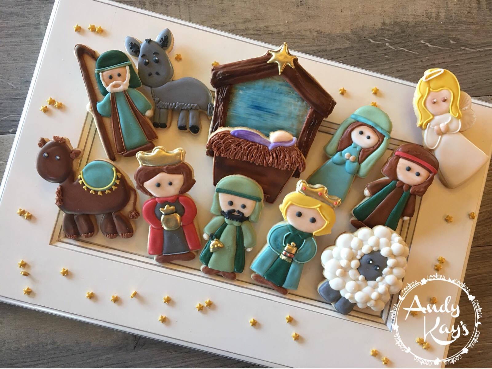 Shepherd With Nativity Scene Cookie Cutter and Fondant Cutter  Etsy