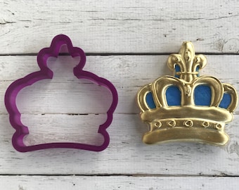 Crown Cookie Cutter or Fondant Cutter and Clay Cutter