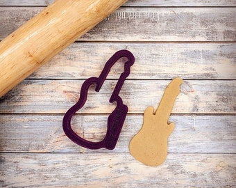 Electric Guitar Cookie Cutter and Fondant Cutter and Clay Cutter