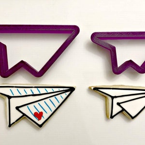 Paper Airplane Cookie Cutter and Fondant Cutter