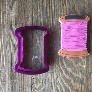 Spool of Thread Cookie Cutter and Fondant Cutter and Clay Cutter