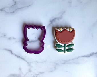 Swedish Folk Art Flower #1 Cookie Cutter and Fondant Cutter and Clay Cutter