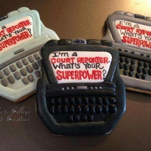 Court Reporter Machine Cookie Cutter and Fondant Cutter and Clay Cutter