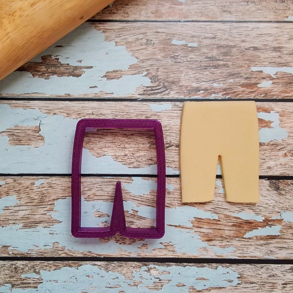 Jean Shorts or Shorts Cookie Cutter or Fondant Cutter and Clay Cutter