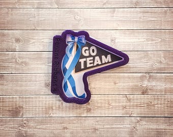 Pennant with Ribbons Cookie Cutter