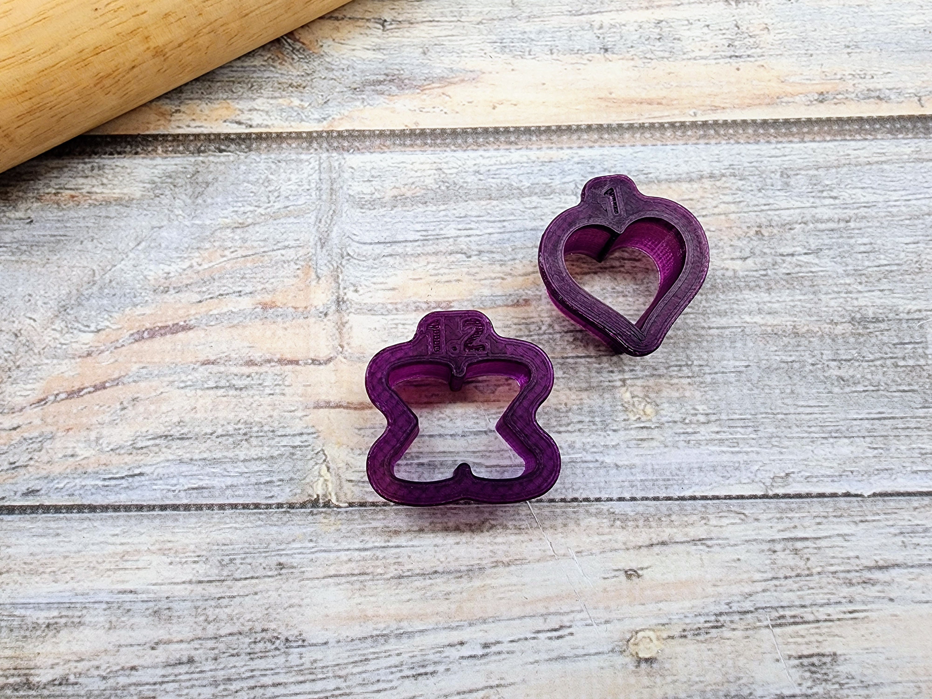 BAKERLOGY Tic Tac Toe Sweetheart Cookie Cutter Set - 3-Piece Fondant & Dough Cutter For Baking