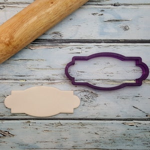 Bobbi Plaque Cookie Cutter and Fondant Cutter and Clay Cutter