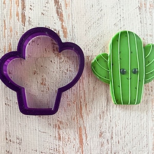 Chubby Cactus Cookie Cutter and Fondant Cutter and Clay Cutter