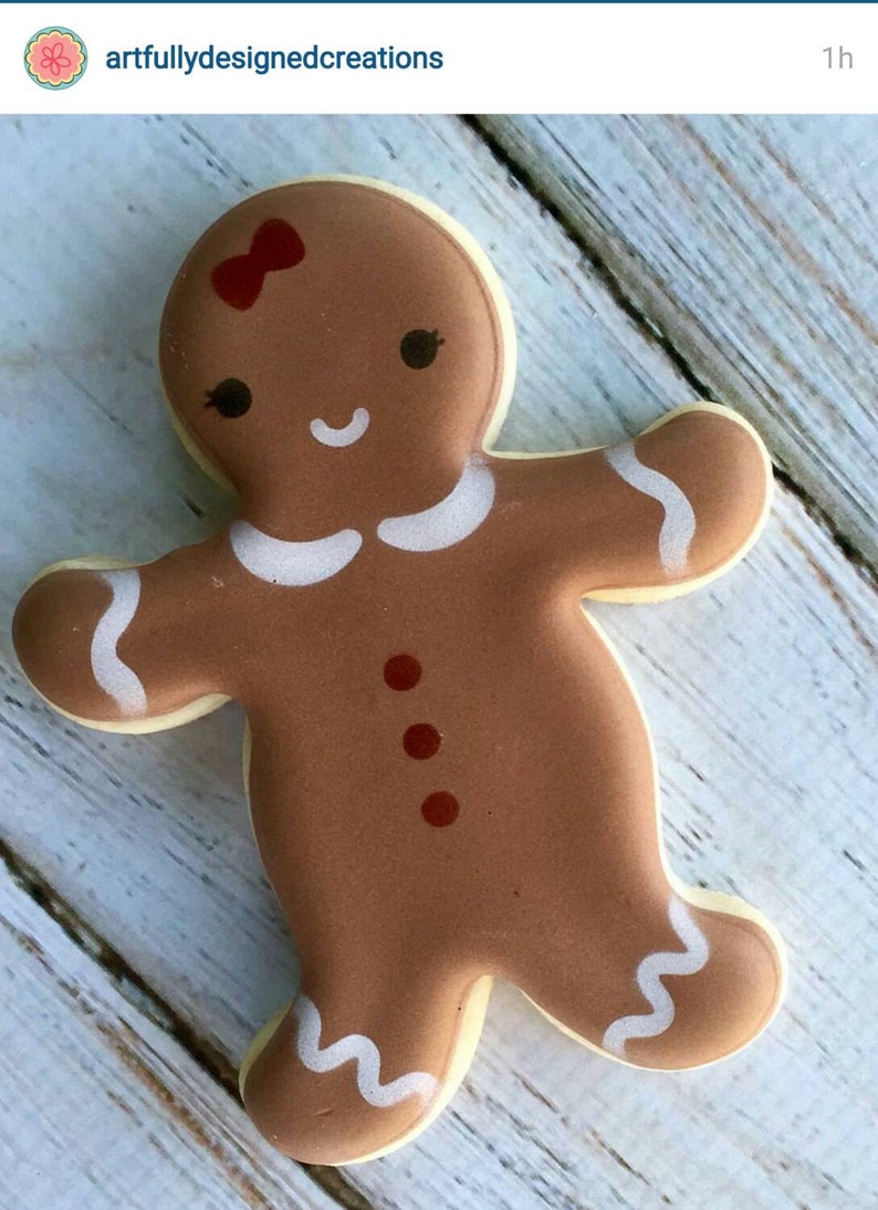 Gingerbread Man Cookie Cutter or Fondant Cutter and Clay