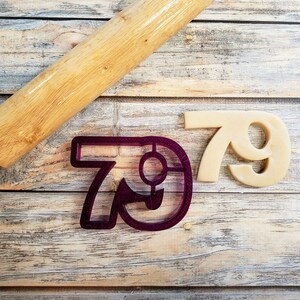 79 Seventy Nine Cookie Cutter and Fondant Cutter and Clay Cutter