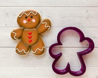 Sweet Sugarbelle Gingerbread Man or Girl Cookie Cutter and Fondant Cutter and Clay Cutter