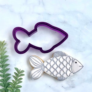 Fish #1 Cookie Cutter and Fondant Cutter and Clay Cutter