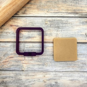 Kvadratisk med rundade hörn Kakform eller Fondantform och Leraform