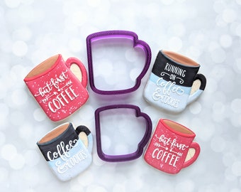 Coffee Mug Cookie Cutter and Fondant Cutter and Clay Cutter