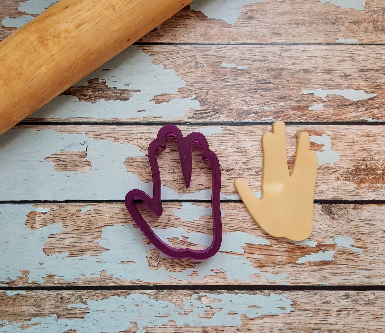 Split Fingers Hand Sign Cookie Cutter and Fondant Cutter and Etsy
