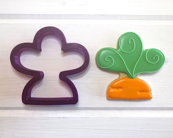 Carrot Top Cookie Cutter and Fondant Cutter and Clay Cutter