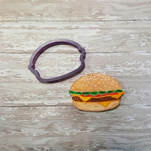 Hamburger or Cheeseburger Cookie Cutter or Fondant Cutter and Clay Cutter