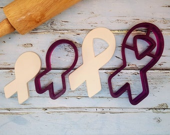 Cancer Awareness Ribbon Cookie and Fondant Cutter - Etsy