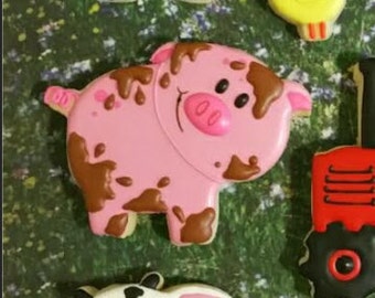 Pig Cookie Cutter and Fondant Cutter and Clay Cutter