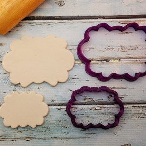 Lisa #5 Plaque Cookie Cutter and Fondant Cutter and Clay Cutter