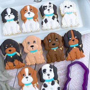 The Floured Canvas Puppy Cookie Cutter or Fondant Cutter and Clay Cutter