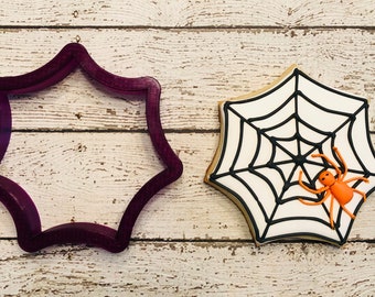 Spiderweb or Spider  Web Cookie Cutter or Fondant Cutter and Clay Cutter