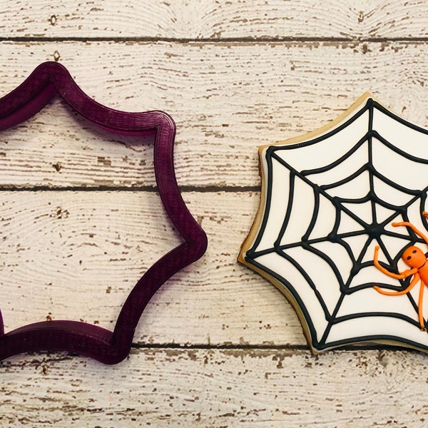 Spiderweb or Spider  Web Cookie Cutter or Fondant Cutter and Clay Cutter