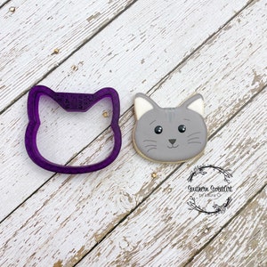 Cat Head #3 or Cat Face Cookie Cutter or Fondant Cutter and Clay Cutter