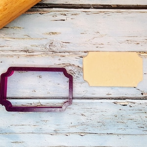 Ticket Cookie Cutter and Fondant Cutter and Clay Cutter