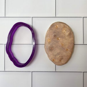 Potato or New Potato Cookie Cutter and Fondant Cutter and Clay Cutter