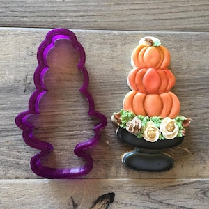 Pumpkin Topiary Cookie Cutter and Fondant Cutter and Clay Cutter 画像 1