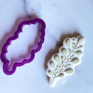 Leaf Flourish #4 Cookie Cutter and Fondant Cutter and Clay Cutter