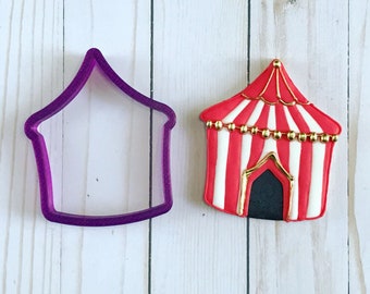 Circus Tent Cookie Cutter and Fondant Cutter and Clay Cutter