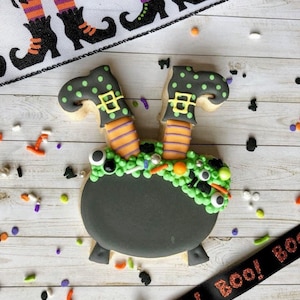 Witch In A Cauldron Cookie Cutter or Fondant Cutter and Clay Cutter