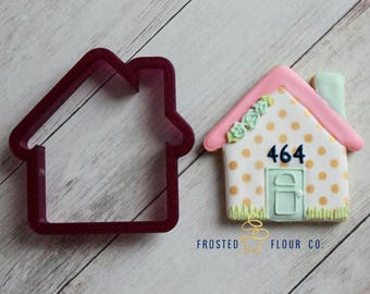 House with Chimney Cookie Cutter or Fondant Cutter and Clay Cutter