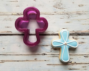 Chubby Cross Cookie Cutter or Fondant Cutter and Clay Cutter