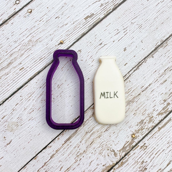 Milk Glass or Milk Bottle or Jug or Jar Cookie Cutter and Fondant Cutter and Clay Cutter