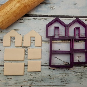 Mini Gingerbread House Mug Hanger Cookie Cutter and Fondant Cutter and Clay Cutter image 2